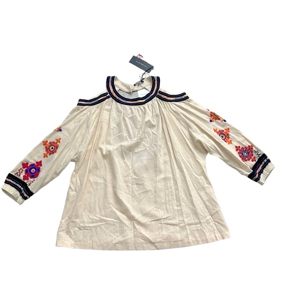 NWT Wandering Halter Boho Blouse, Cold-Shoulder Open Back Size 40 New w/Tag - Picture 16 of 16